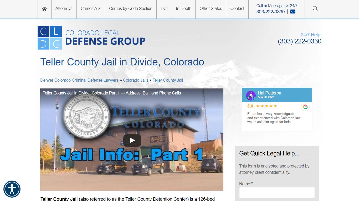 Teller County Jail & Detention Center Info: Visiting, Bail ...